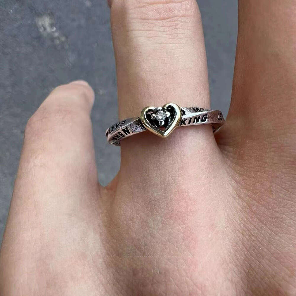 Graffiti Cross Ring for Men and Women, Ins Punk, Hip Hop, Love Couple, Pair Personality, Opening Finger Ring, Handpiece