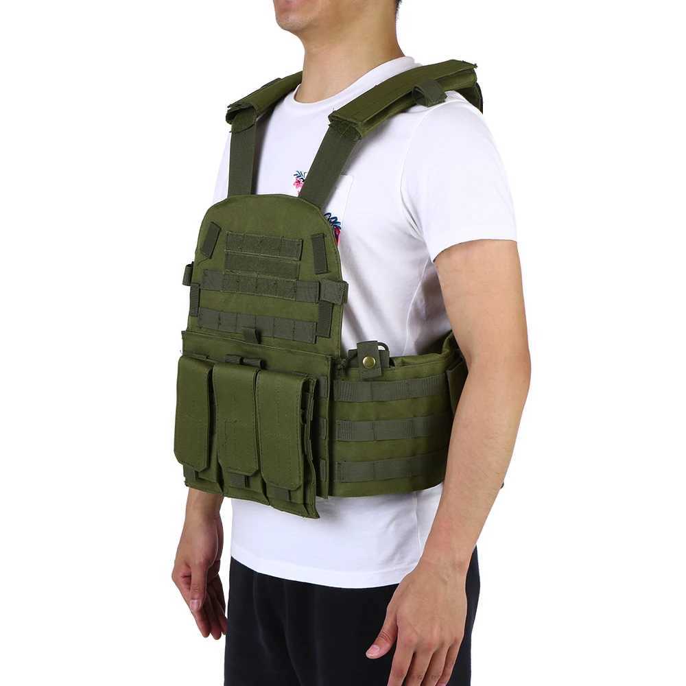 Outdoor Mens Tactical Vest Mens Modular Vest Hunting Gear Load Plate Carrier Vest with Hydration Pocket Hunting EquipmentXJ250219