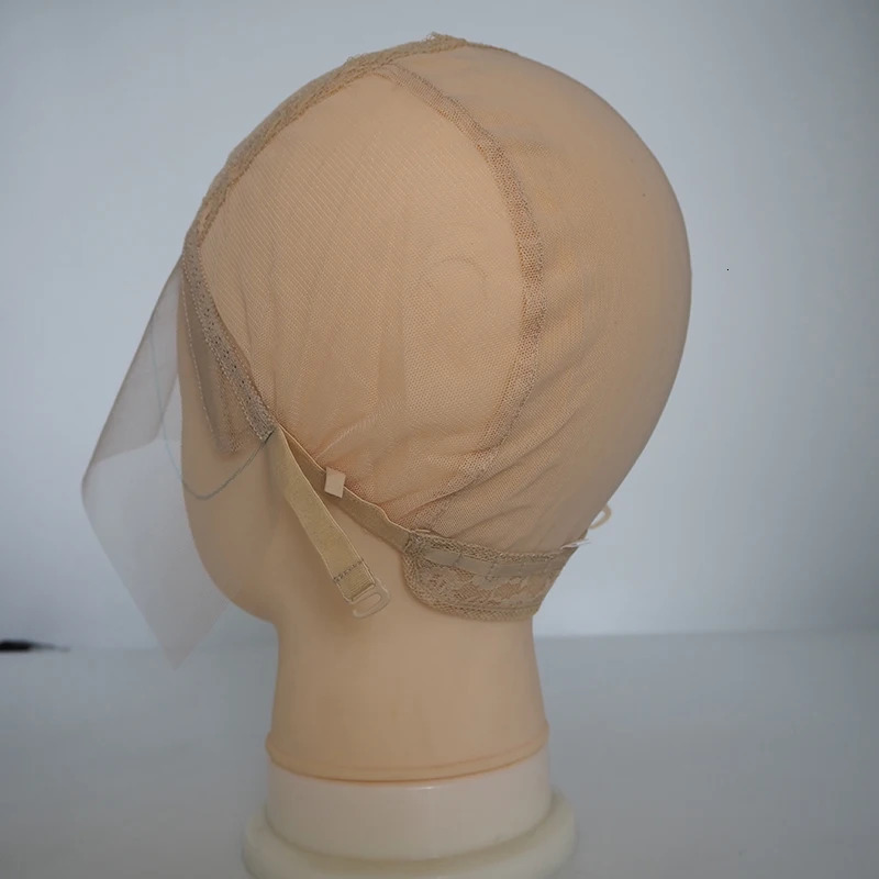 1X6 INCH U Part Lace Wig Caps For Making T Shape Lace Wigs 250214