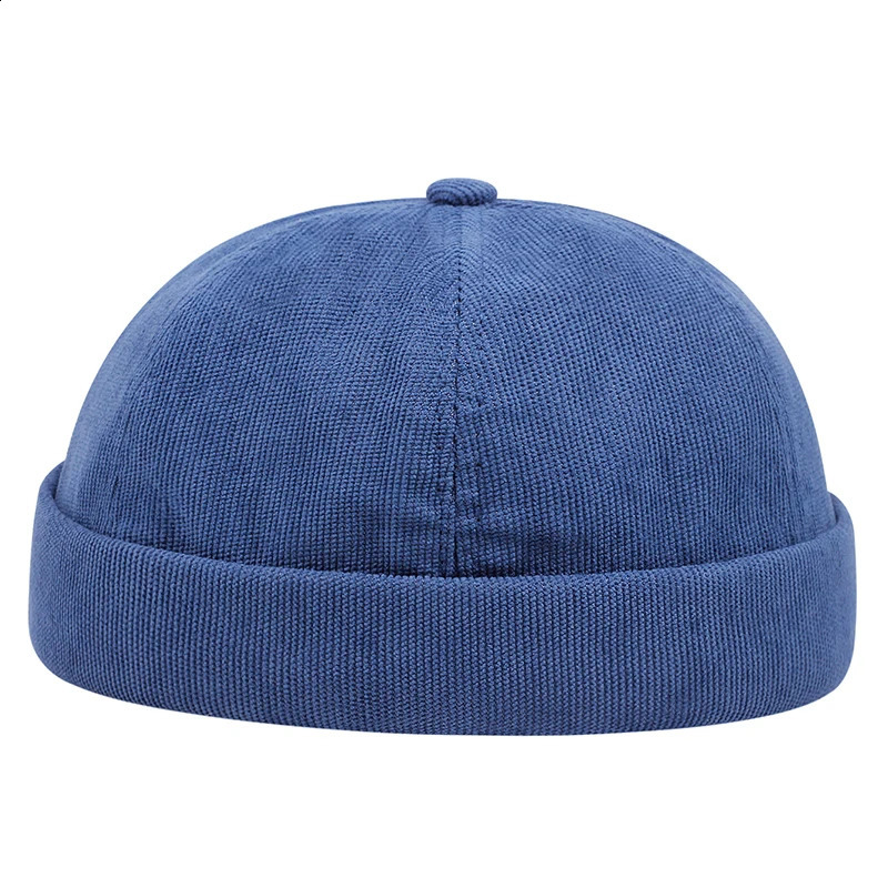 Spring And Summer Casual Landlord Hat Street Melon Skin Hats Without Brim Retro Hip Hop Cap Men Women Universal 250117