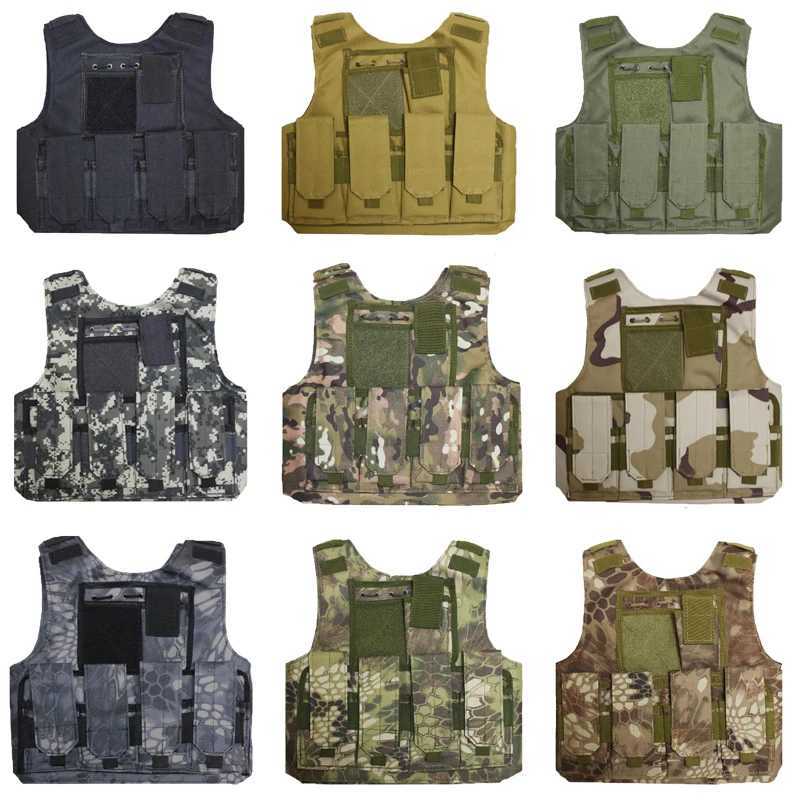 Children Combat Camouflage Vest Kids Airsoft Vests Outdoor Paintball Tactical Waistcoat CS Gear Boys Girl Sniper Army UniformXJ250219