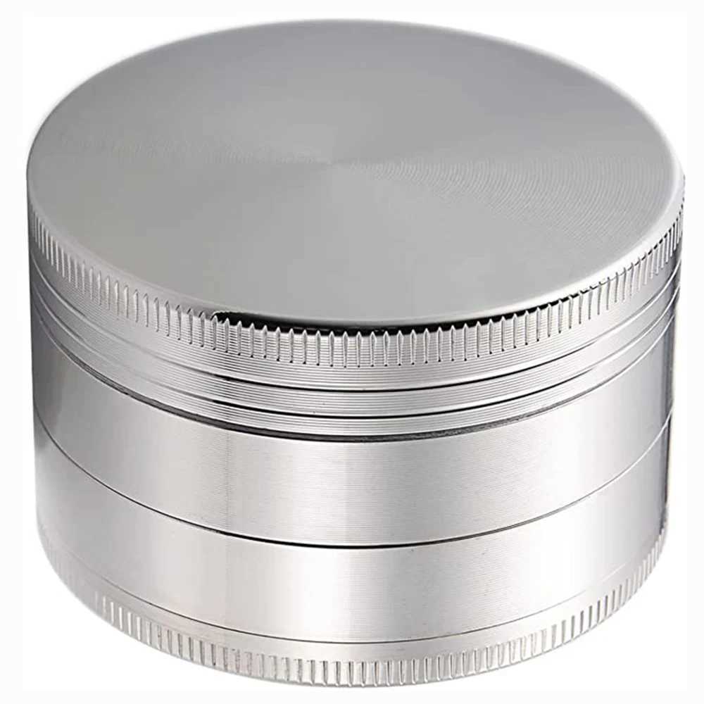 3-inch herb grinder metal tobacco 75mm 4-layer zinc alloy herbs 4-piece accessories large 100MM M250219