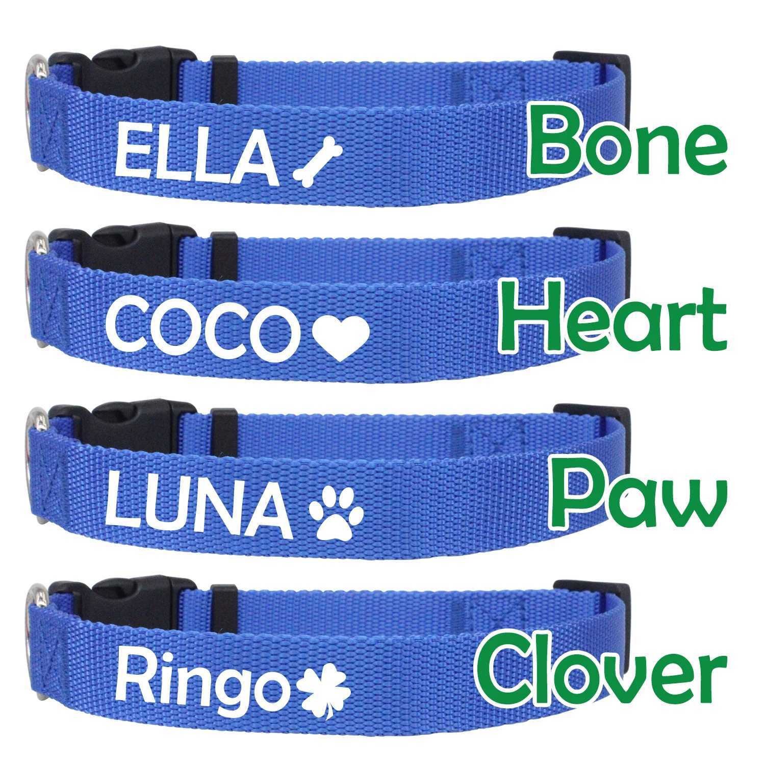Custom Dog Collar Pet Personalized ID Collar Name and Phone Number with Cute pattern Nylon Necklace Small Medium Large Acessory 250205