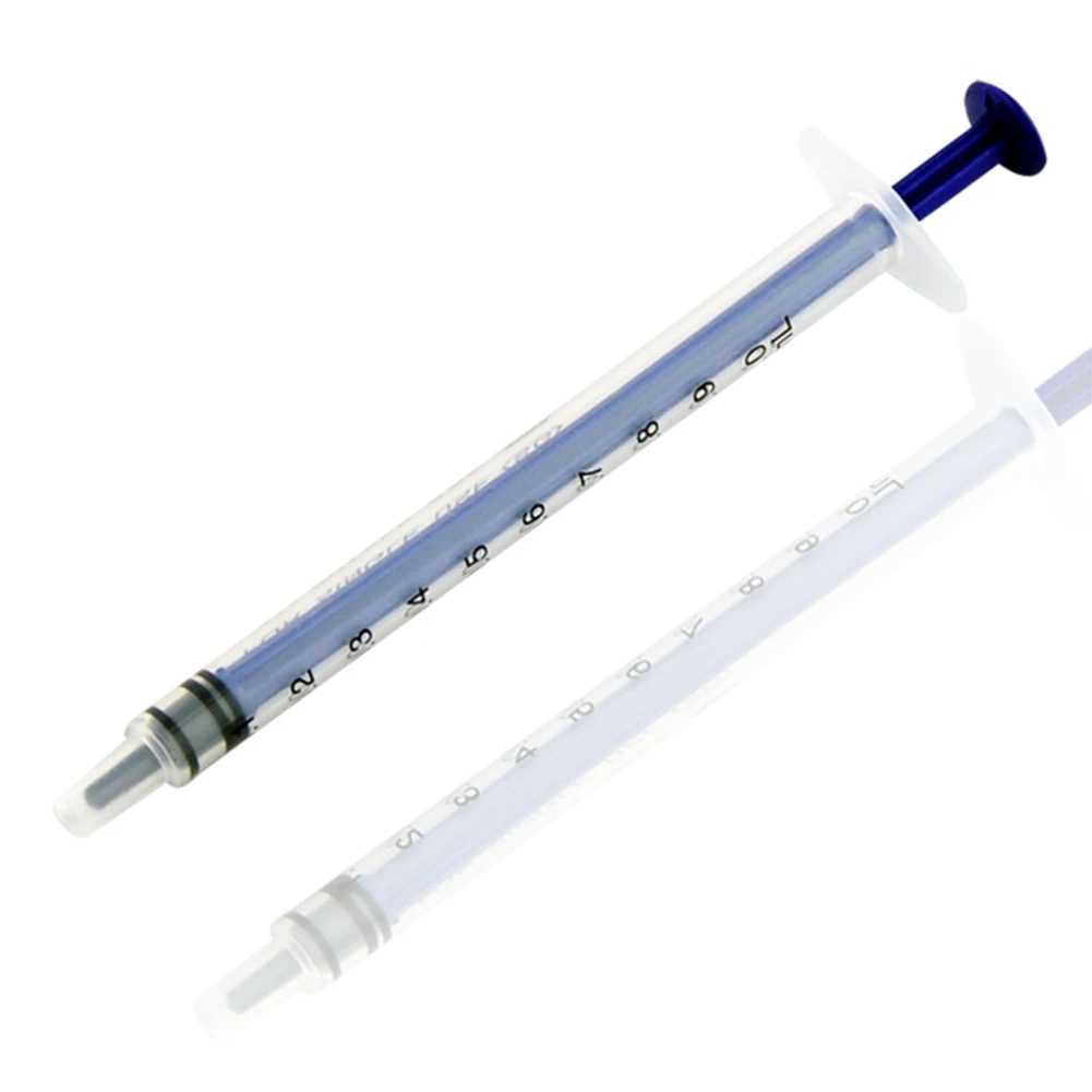 Dog Feeders 50Pcs 1ml 3ml 5ml 10ml 20ml 50mL Plastic No Needle Syringe Measuring Cubs Nutrients Syringe For Ink Cartridge Pets Cat Feeders H250218
