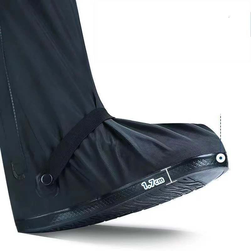 High Tube Outdoor Waterproof Rain AntiSlip Cycling Shoe Covers Motorcycle Pocket Service Hiking Shoes Fishing Wading Play Water 250219