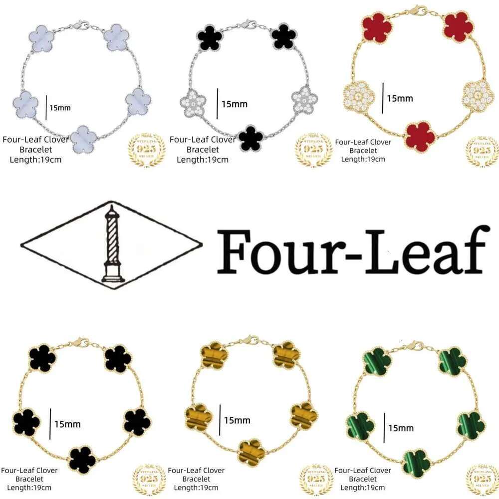 New Arrival Pendant Geometric Four Leaf Clover Bracelet Elegant Party Gift Fine Romantic Designer vanly cleeflies Bracelet Classic Ladies Luxury Classic Jewelry