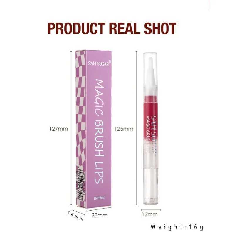 6-Color Fruity Honey Lip Gloss Rotating Design Lescent Lip Tint Moisturizing Shimmering Smooth Application for a GlossyW250219
