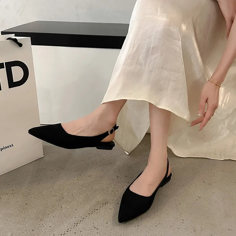 Womens Shoes Slingbacks Womens High Heels Classics Fashion Sexy Dress Pumps Women Pointed Toe Solid Color Shoes Women 250318