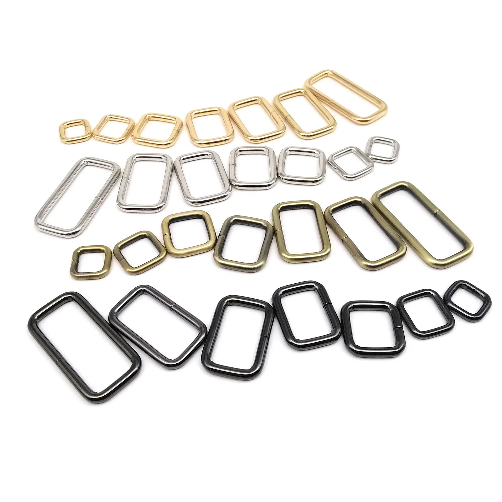 Metal High Quality Thickened Handbag Leather Bag Strap Belt Webbing Dog Collar Chain Rectangle Square O D Ring Buckle Clasp DIY 250213