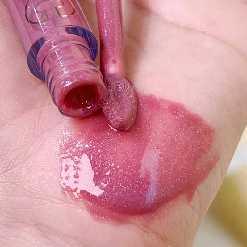 Waterproof Mirror l Lip Gloss Long Lasting Moisturizing Liquid Lipstick Shine Glitter Diamond Lip Glaze Lips Makeup CosmeticW250219