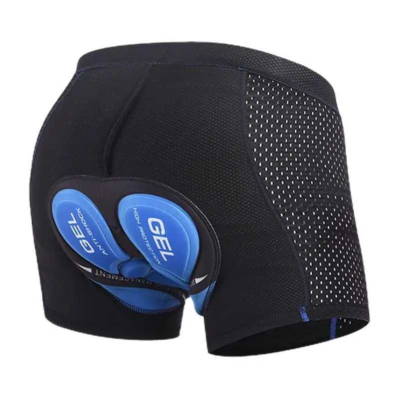 Men's Shorts Mens 3D gel bicycle shorts bicycle protective shorts 5-layer composite Sile pad bicycle underwear bicycle equipment z250219