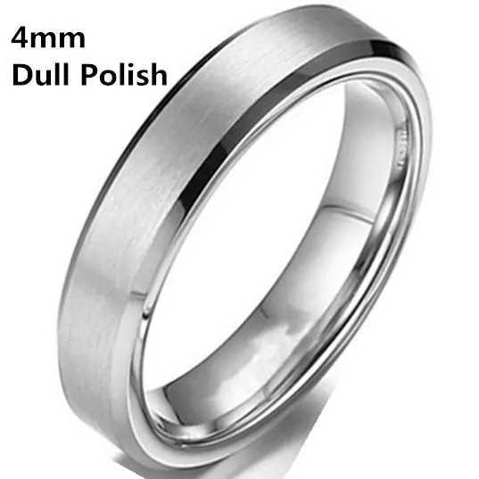 4-8mm Dull Polish Silver Color Titanium Ring For Men and Women Personalized Ring Customize EngravedXJ250219
