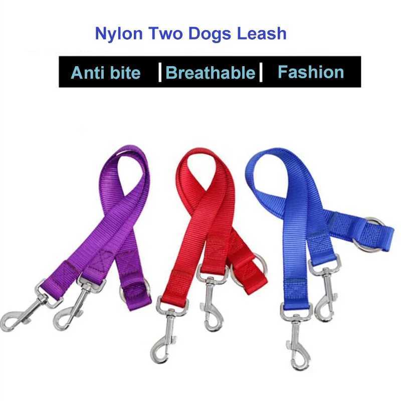 Outdoor Walking Two Dogs Leash Coupler Double Twin Lead Walking Leashes Dog Harness Dog Accessories SuppliesXJ250218