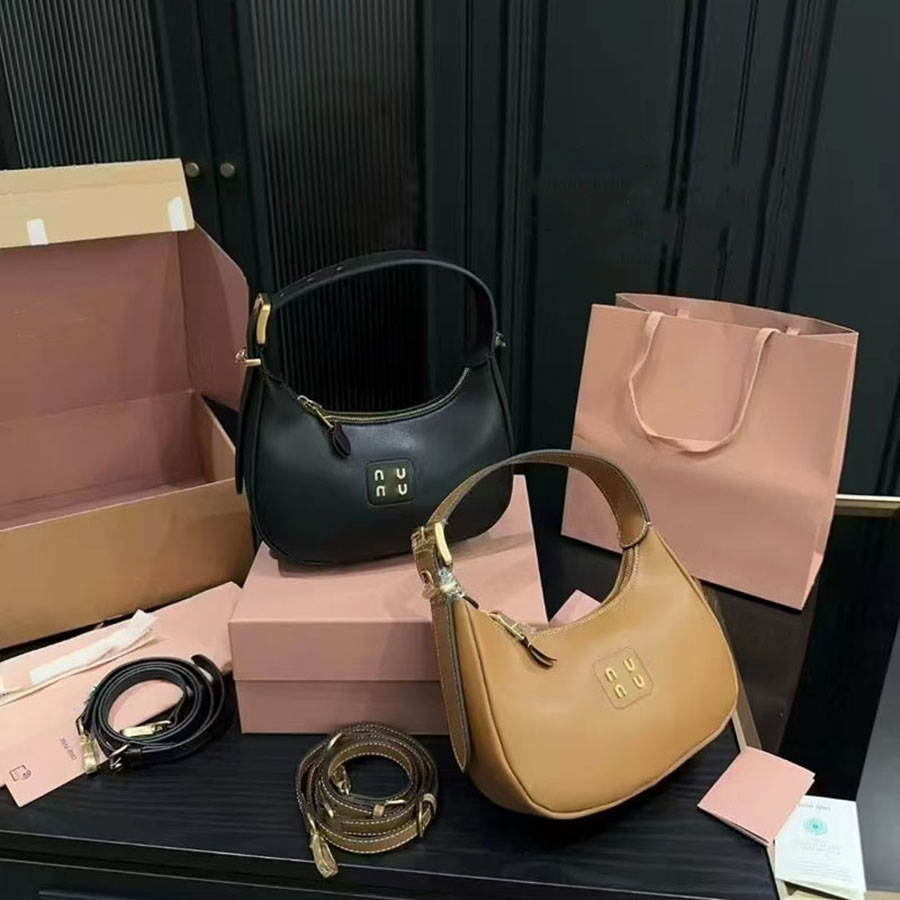 Designer bag Retro underarm bag HOBO Hand bag Single shoulder crossbody women's bag Fashion commuter bag advanced sense simple style