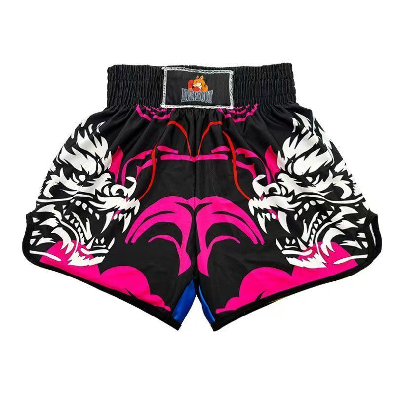 Boxing quick dry shorts Fight men's and women's professional tight boxing shorts beach breathable fitness casual shorts
