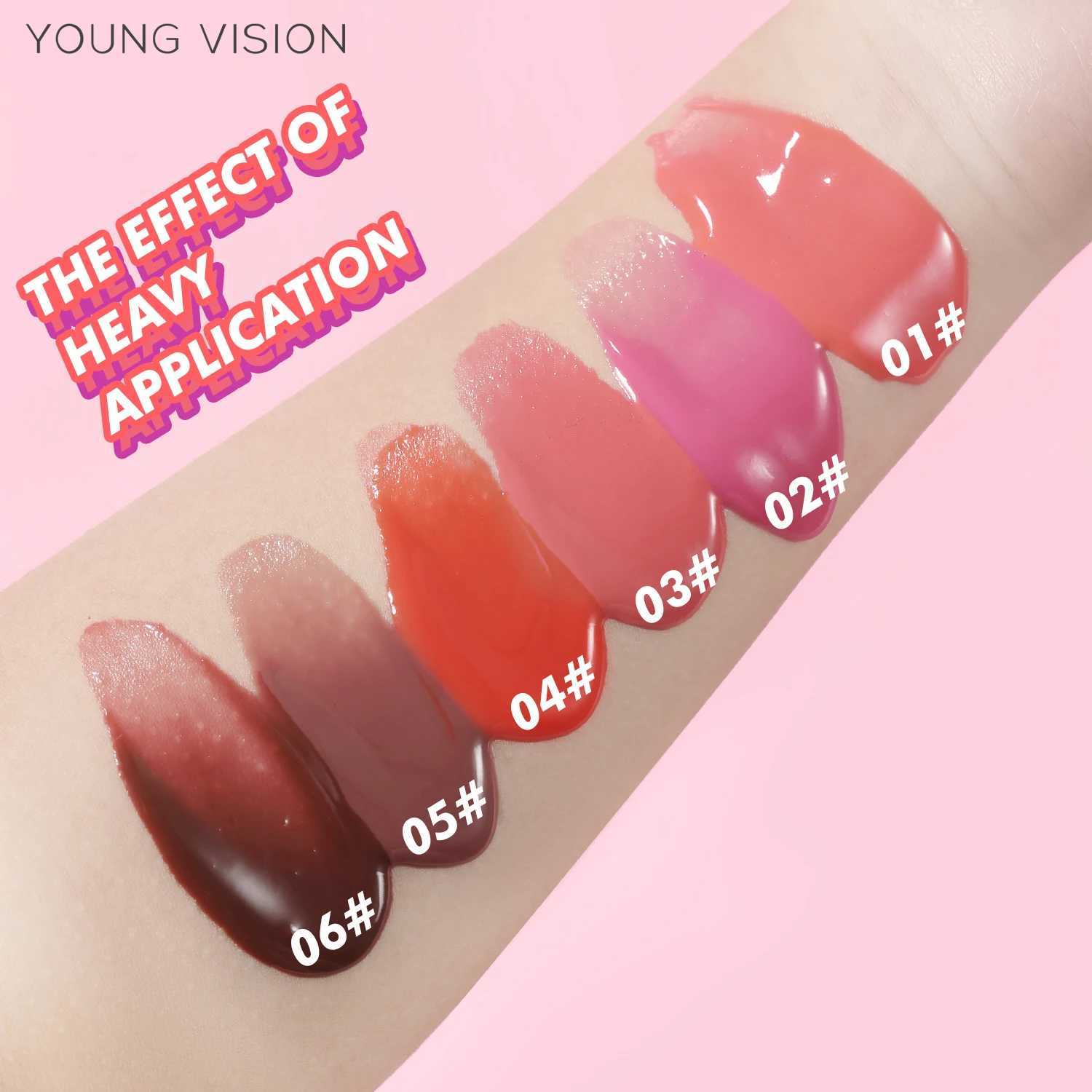 VISION 6 Color Options Twist Lip Gloss Smooth Moisturizing Lip Color Fade Lip Line Enhancement lipstickW250219
