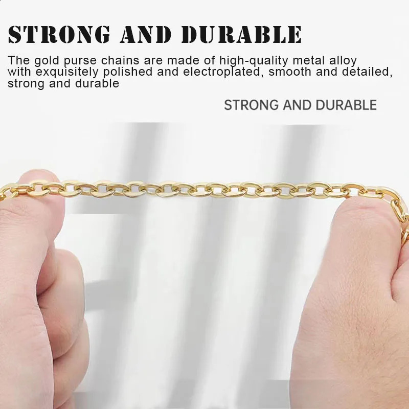 High Quality Bag Chain Strap Shoulder Crossbody Handbag Metal Replacement Chains Parts Accessories 250213