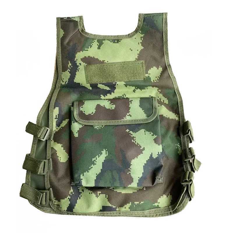 Children Army Camouflage Vest Tactical Military Sniper Waistcoat Hunting Uniform Jungle Combat Clothing CS Game Vest for kidsXJ250219