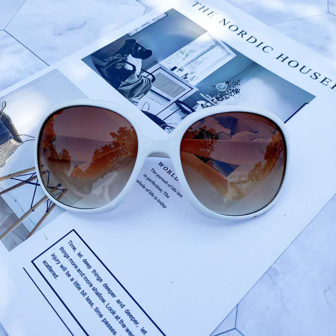 Fashion personality trend round frame sunglasses Women's sunglasses sunglasses 2025s