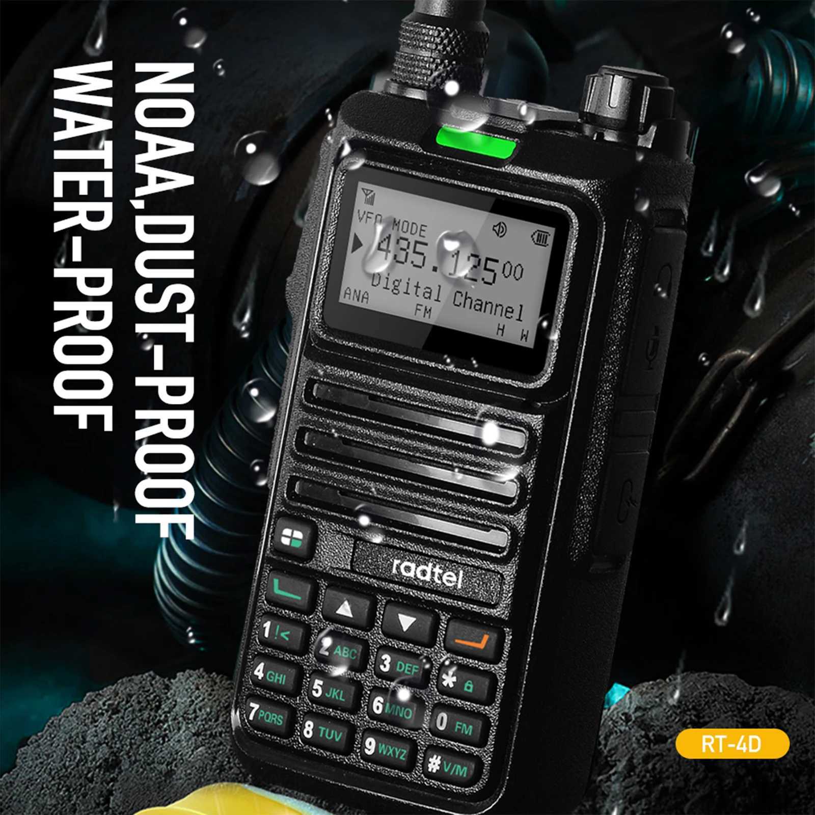 Radtel RT-4D DMR Radio Digital Walkie Talkie Dual Mode Analog Two Way Radio Dual Time Slot Ham Radio 1024 ChannelsXJ250219
