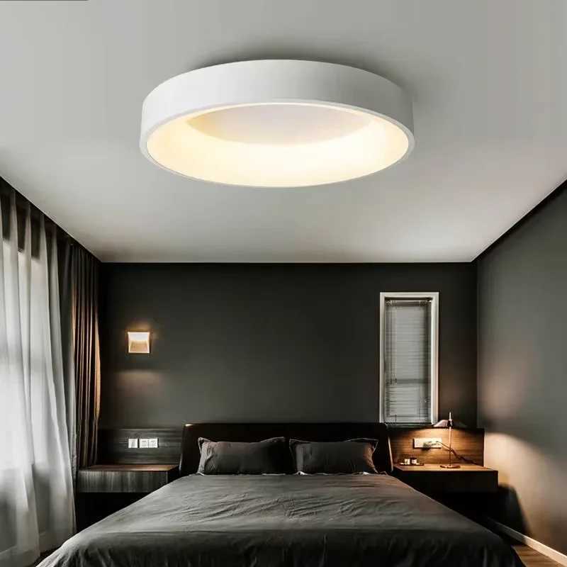 Nordic Ceiling Light Modern LED Simple Lamps For Living Room Bedroom Study Restaurant Home Indoor Round Decor Lighting Fixture Z250219