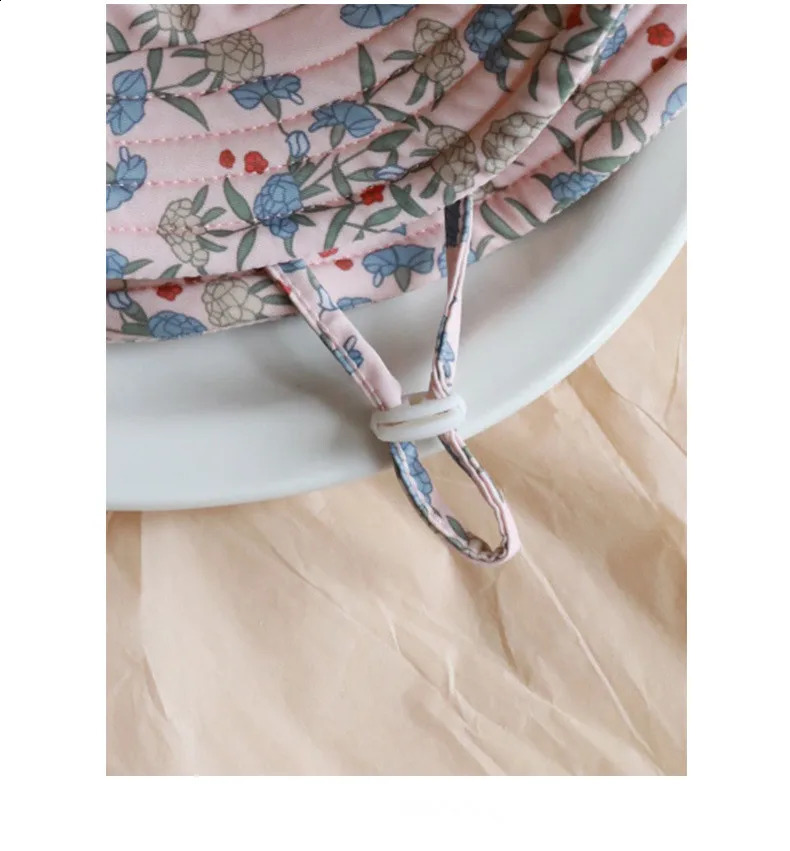 young deer Summer Children Cute Printed Swimming Caps Beach Vacation Sun-proof Toddlers Kids Bucket Hats 250219