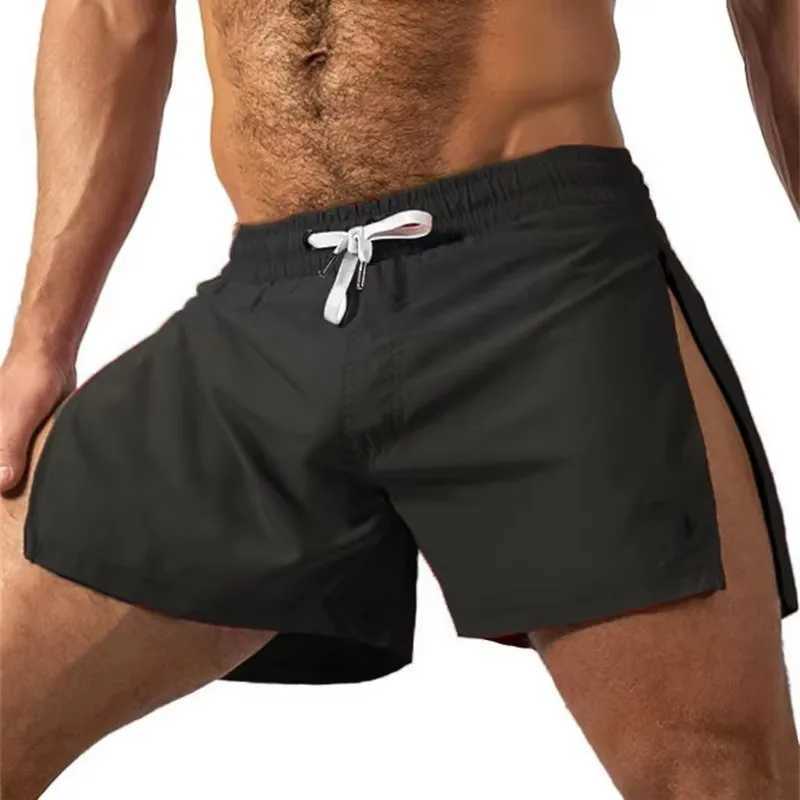 NEW summer Sports Shorts Men Sweatshorts Quick Dry woven Beach Jogging Fitness shorts Training side Zipper casual men Shorts W250219