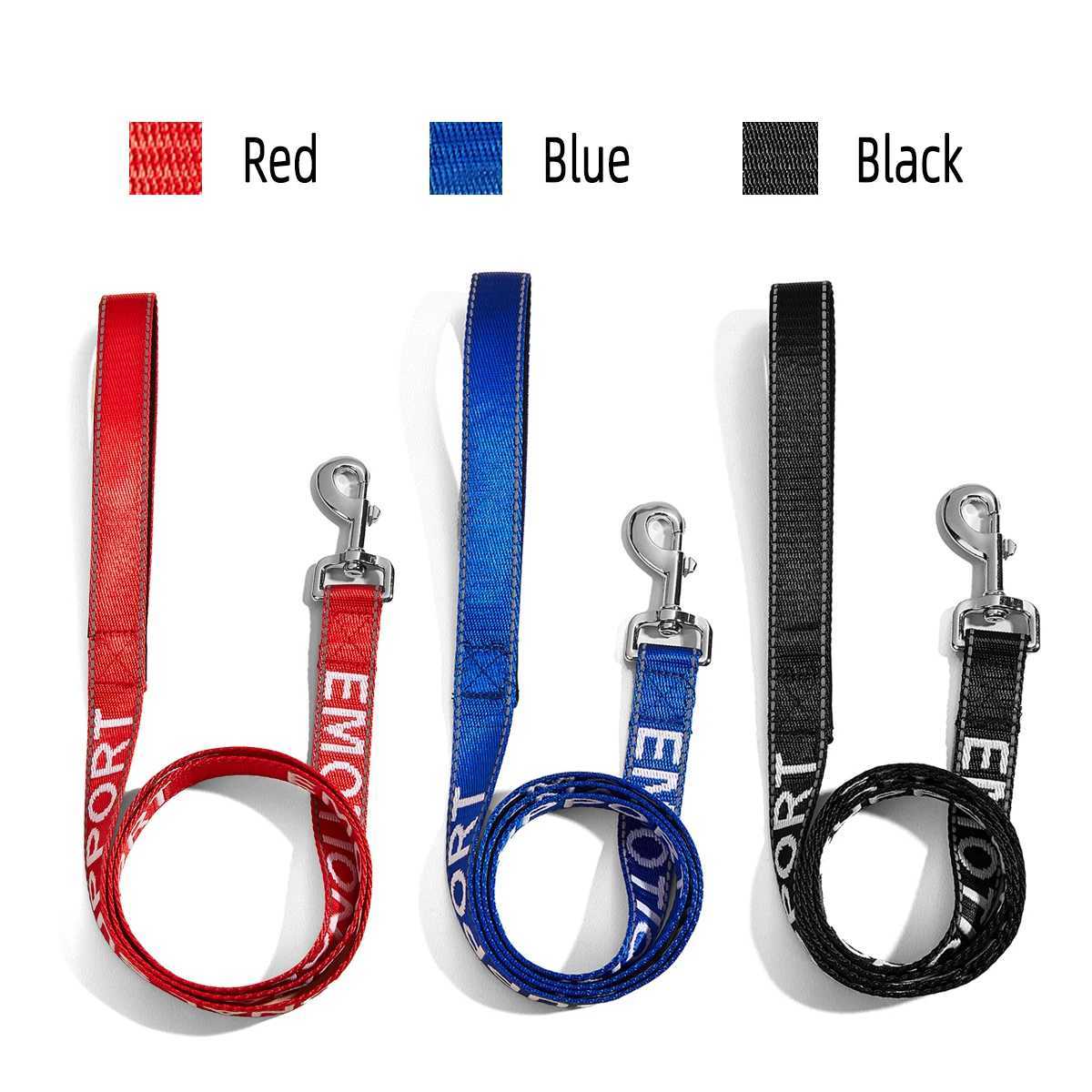 Small Pet Dogs and Cat Leashes Solid color Service Dog Emotional Support Jacquard Leash Reflection Strong Pet Walking TrainingXJ250218