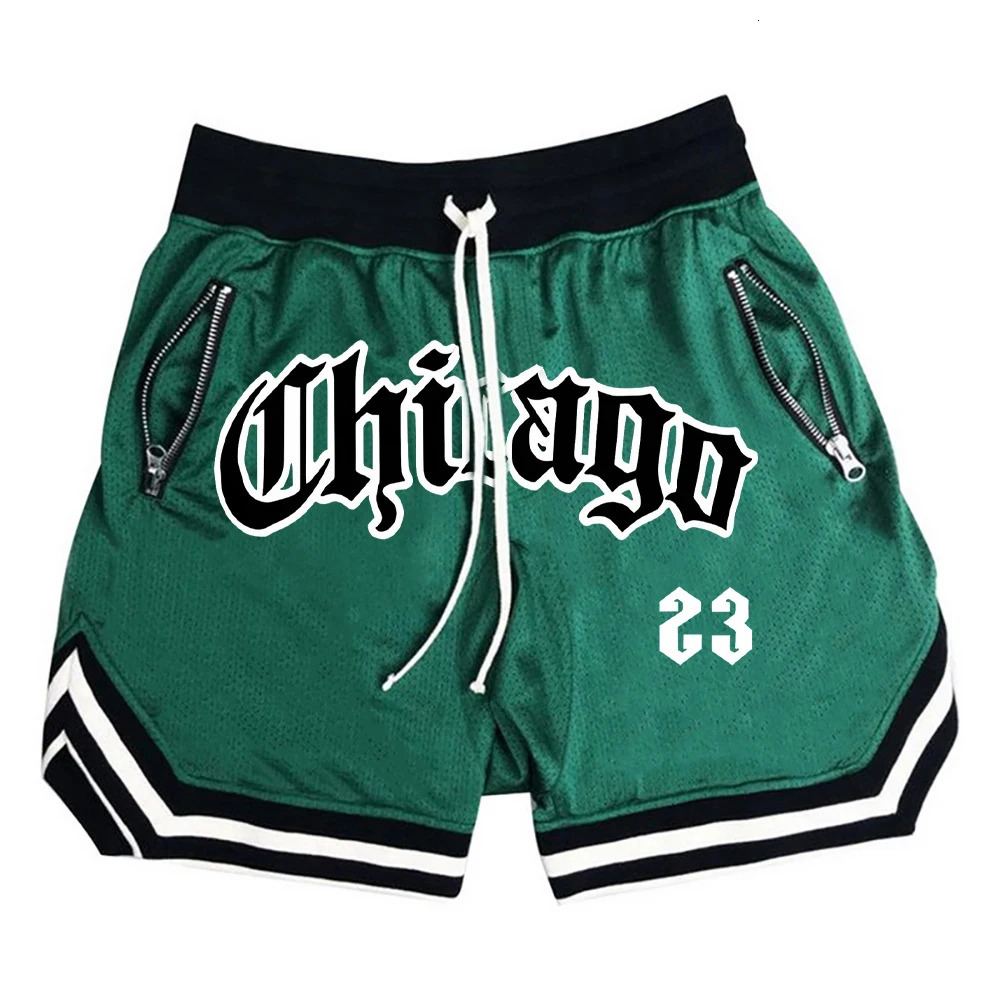 Summer mens sports and fitness shorts basketball game training running casual loose fast drying five point pants 250219