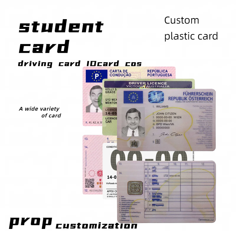 UK ESPN ITA NL as so on drivinglicense Id card props Halloween gift funny funny super realistic 100%without hologram