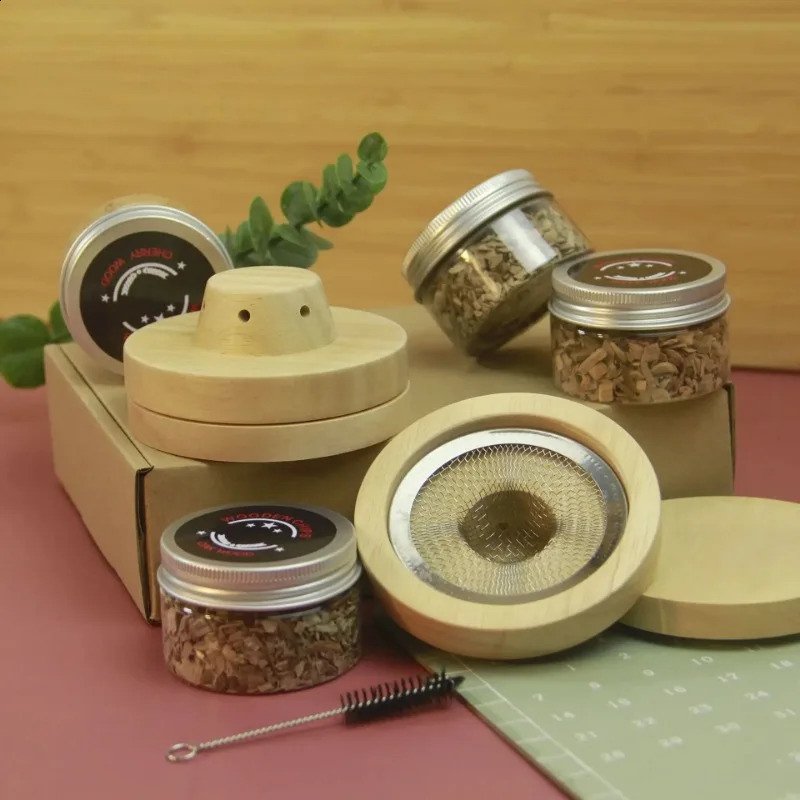 Cocktail Smoker Kit Whiskey Wooden Smoked Wood Hood For Drinks Kitchen Bar Accessories Tools bar cocktail 250218