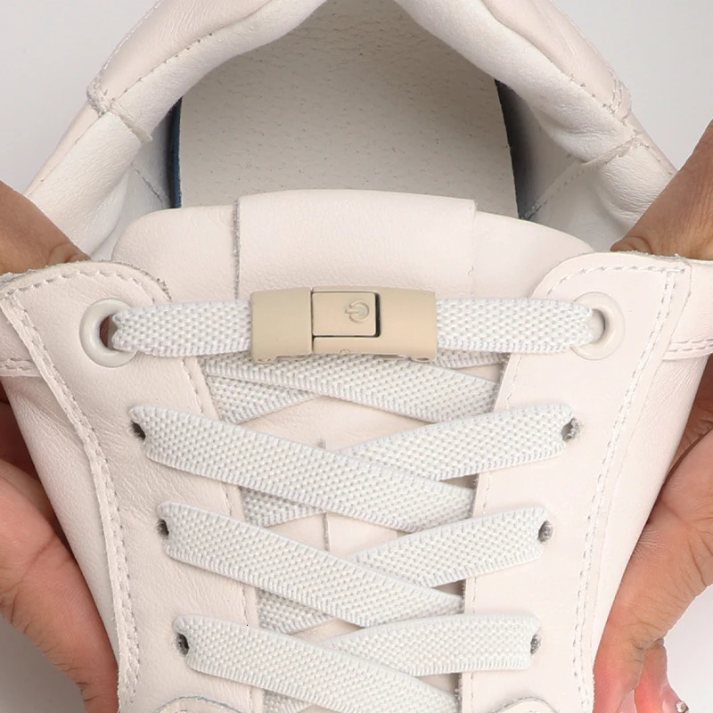 Elastic Laces Sneaker Colorful Press Lock Shoelaces without ties 8MM Widened Flats No Tie Shoe laces Kids Adult Shoelace Shoes 250219