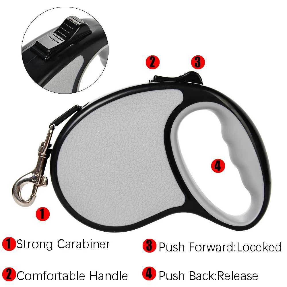 3m 5m Pet Retractable Dog Leash for Small Medium Dogs Cats Outdoor Puppy Automatic Extending Rope Chihuahua Pug Bulldog SuppliesXJ250218