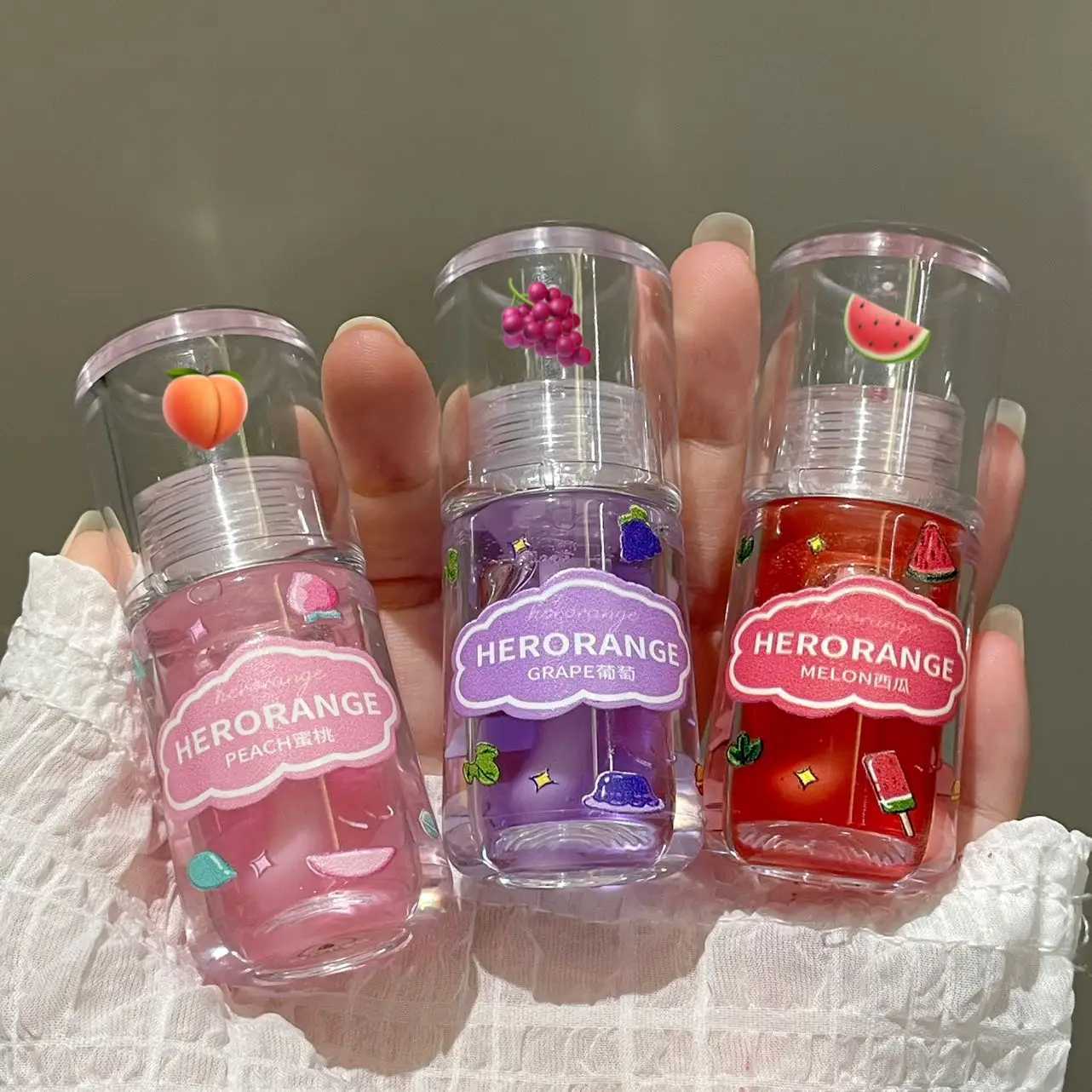 HERORANGE HR450 LIP Gloss Reduces Dryness Moisturizes and Reduces Lip Lines Providing a Hydrating Clear Lip GlossW250219