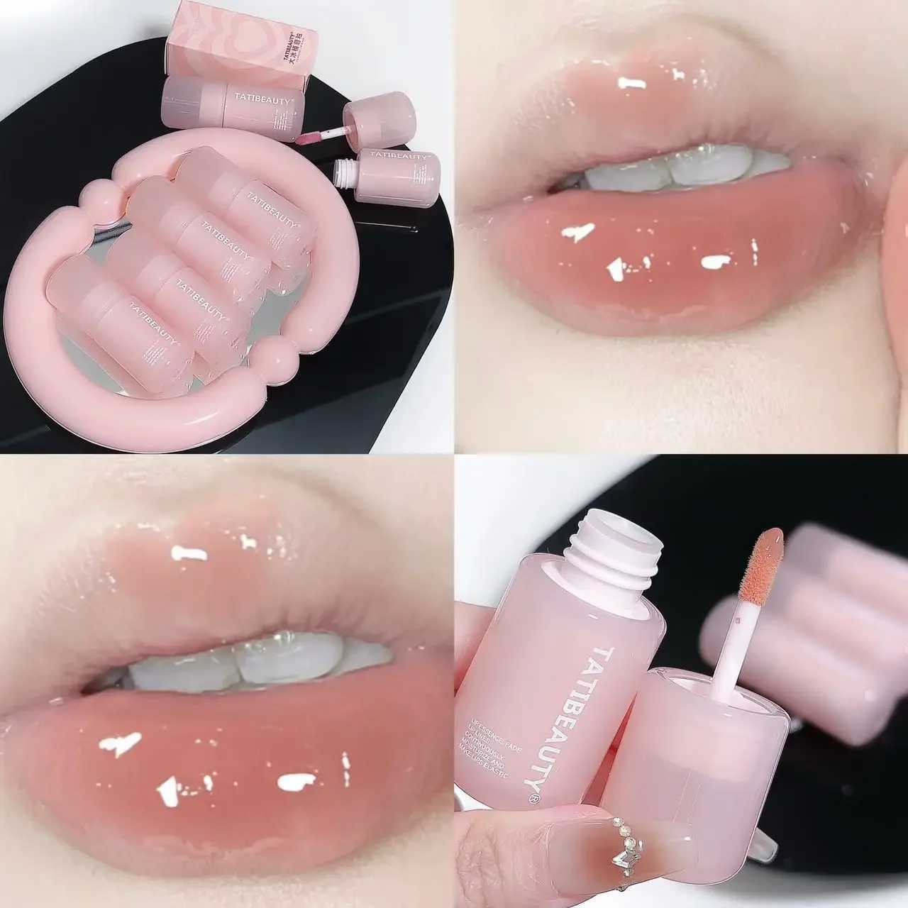 DIKALU Mirror Water Lip Gloss Crystal Jelly Lipstick Hydrating Plumping Moisturizing Colored Lip Tint Lips Care Makeup BeautyW250219