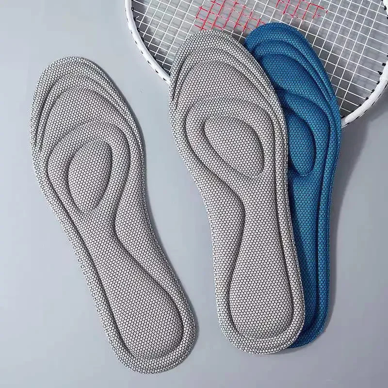 4pcs Memory Foam Orthopedic Insoles for Shoes Men Women Nano Antibacterial Deodorization Insole Sweat Absorption Running Cushion 250219