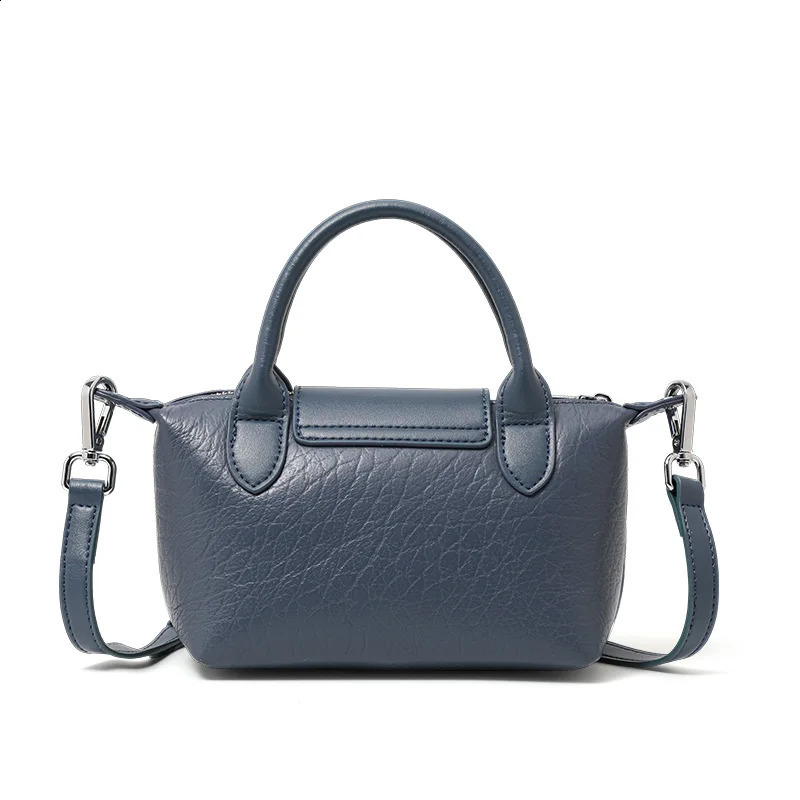 Bubble pattern cowhide niche versatile womens bag shoulder messenger handbag bag simple fashion womens bag zipper small shell 250214