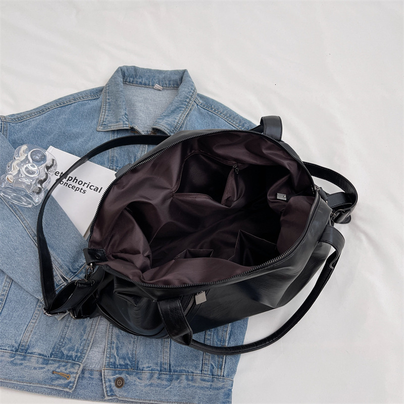 Korean version large capacity 2025 early spring new texture women's crossbody trendy simple casual shoulder tote bag #swissmilitary