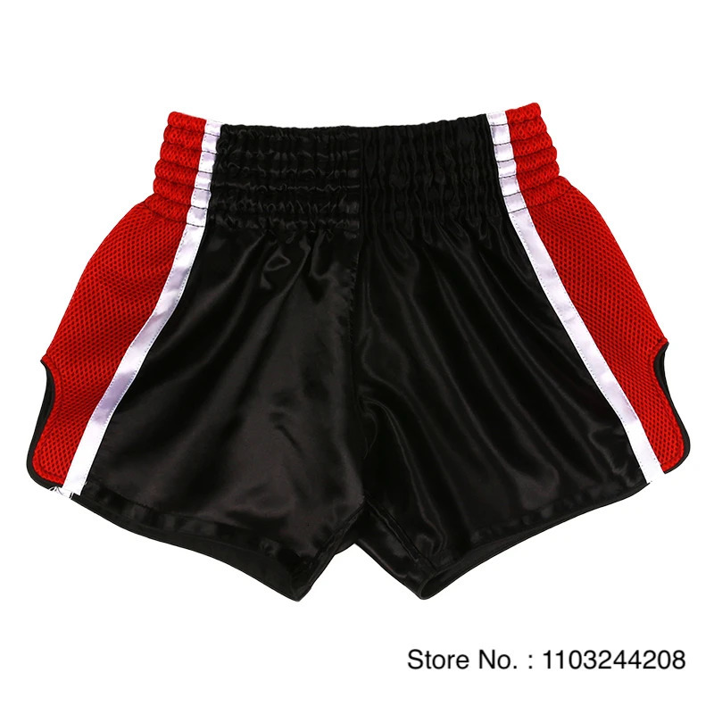 Muay Thai Shorts No Boxing Mens Kids Grappling Kickboxing Cage Fighting Plain Martial Arts Clothing 250219