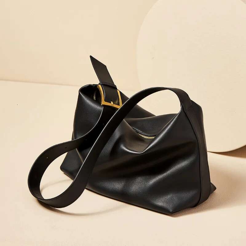 Brand Women's Shoulder Soft Leather Urious Tote Bag Large Capacity Top Layer Cowhide 2024 Women Diagonal Cross Handbag