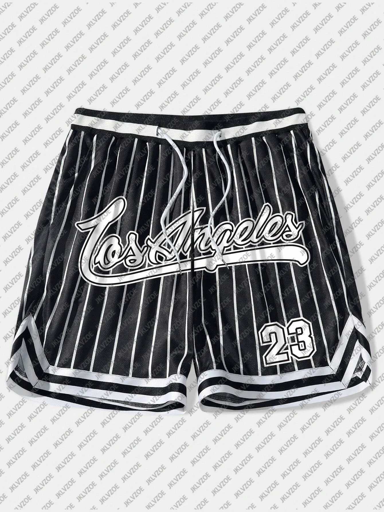 Men's Shorts Los Angeles #23 basketball shorts mens loose beach shorts summer womens quick dry shorts 3D casual over sport shorts z250219