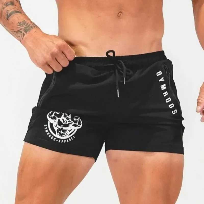 Mens Sports Shorts Gym Workout Running Shorts Summer Training jogger Woven shorts men Quick dry zipper pocket Fitness Sweatpants W250219