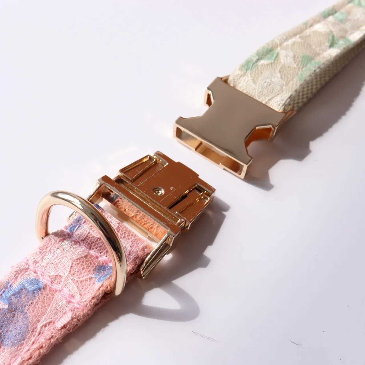 Personalized ID Lace Wedding Dog Collar Luxury Designer Rope Bow Customized Metal Soft Adjustable Pet Collar Get Married PartyXJ250218