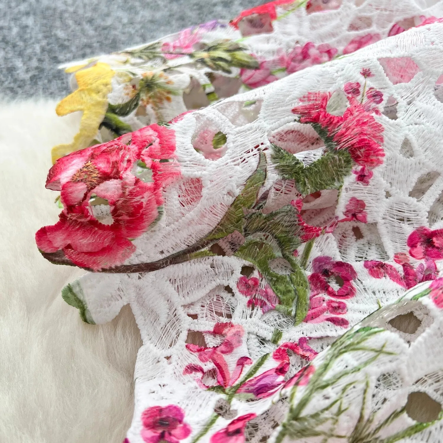 Autumn Elegant Flower Embroidery Lace Midi Dresses For Womens Summer Prom Dresses Evening Robe Party Vestidos Belt Fancy 250218