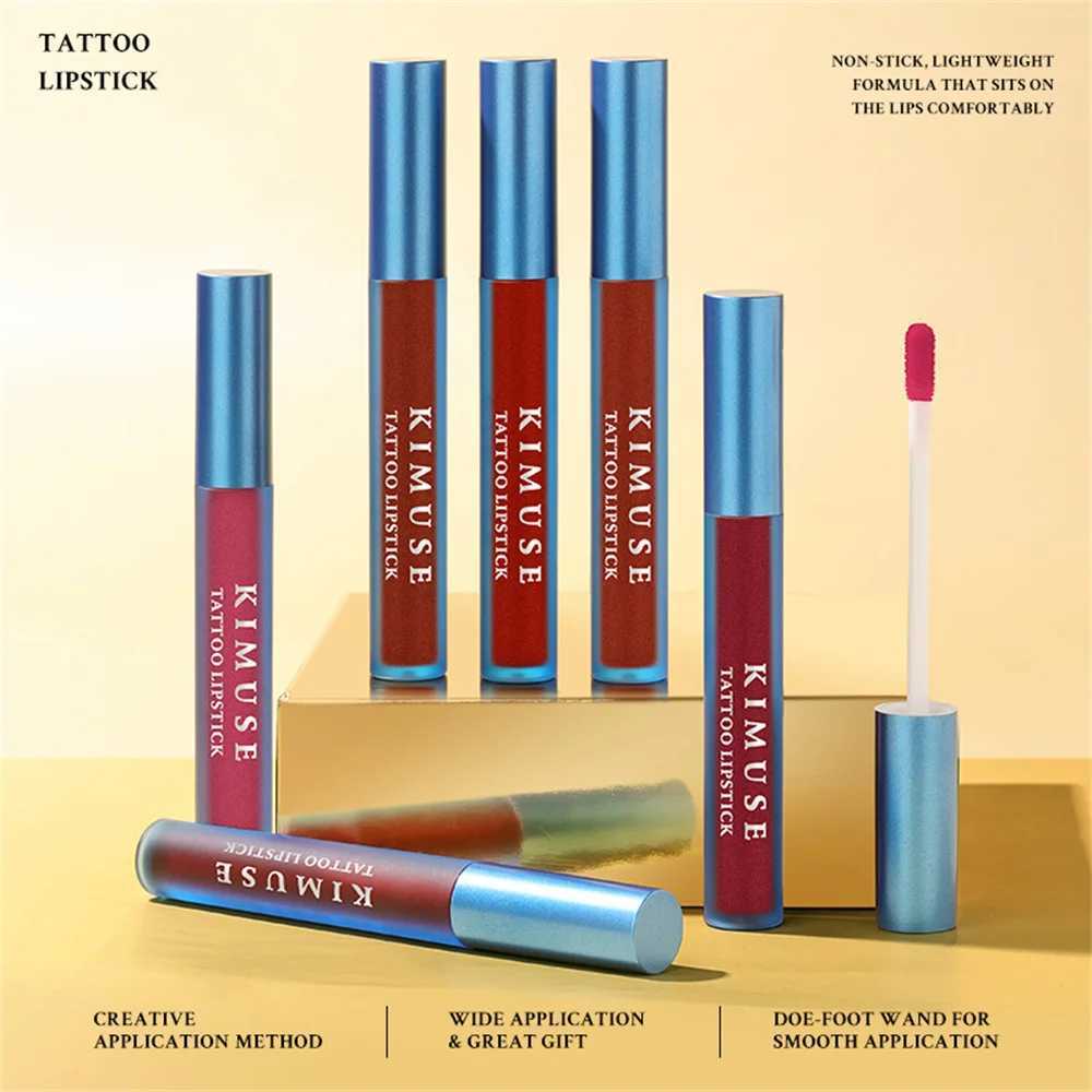 Tear-Off Lip Glaze Matte Lip Tint Peel-Off Liquid Lipstick Waterproof Long-lasting No Fading Lip Gloss Tattoo Dyed Lip CosmeticsW250219