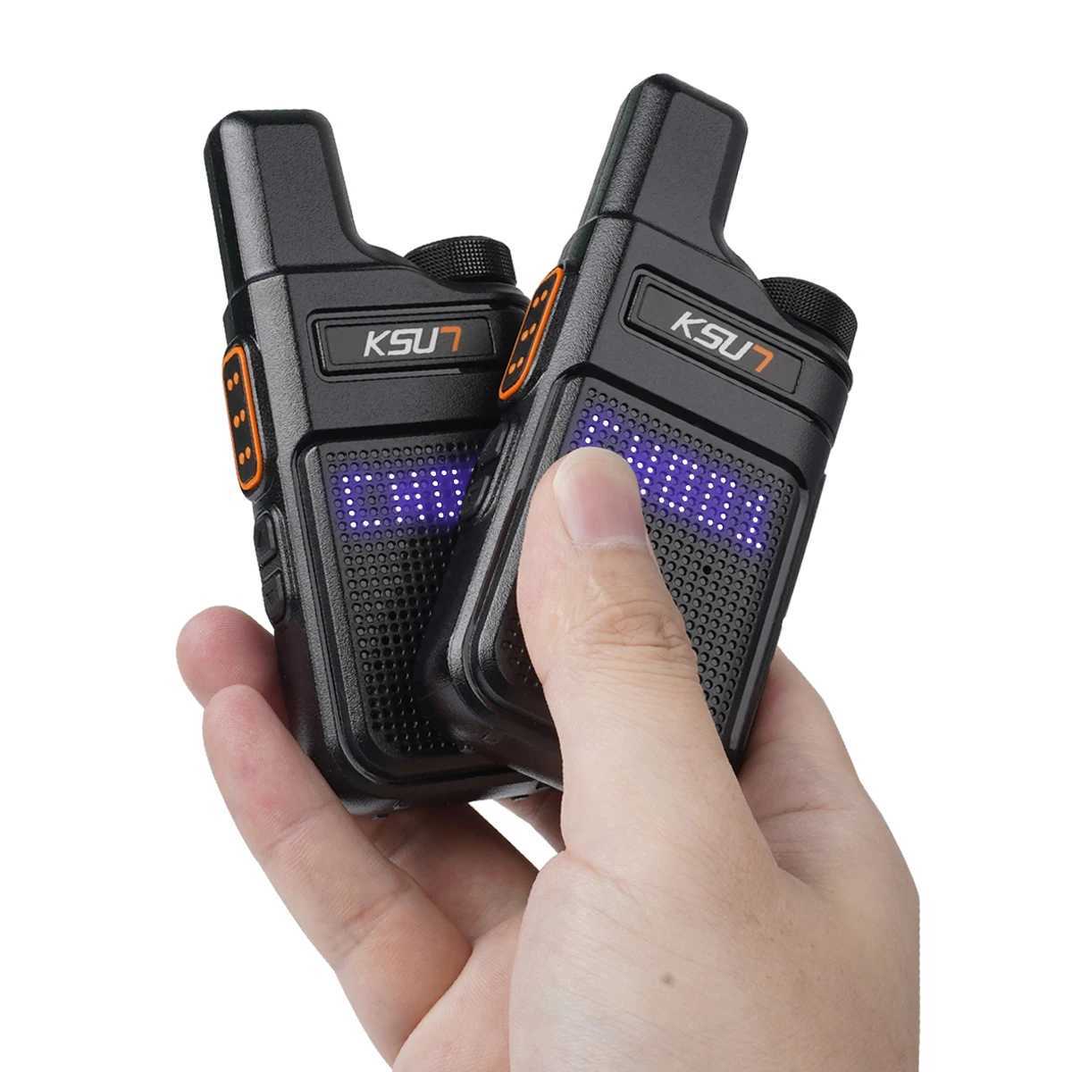 Walkie Talkie Portable Mini Communication Radio Profesional PMR 446 Talkie Walkies Two Way Radio Transceiver KSUN M6 QualityXJ250219