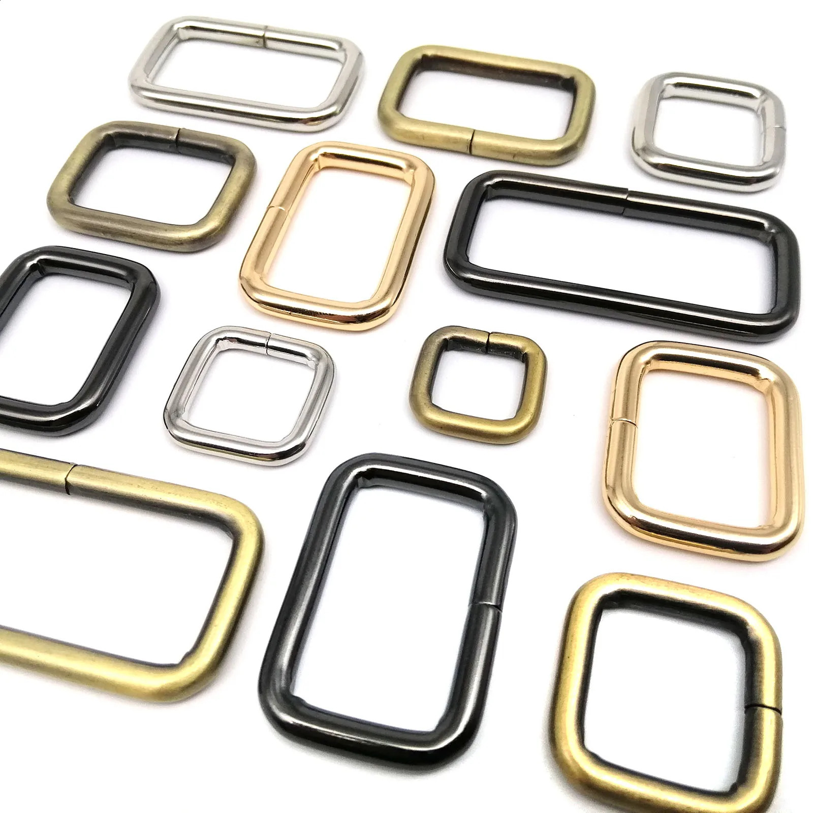 Metal High Quality Thickened Handbag Leather Bag Strap Belt Webbing Dog Collar Chain Rectangle Square O D Ring Buckle Clasp DIY 250213