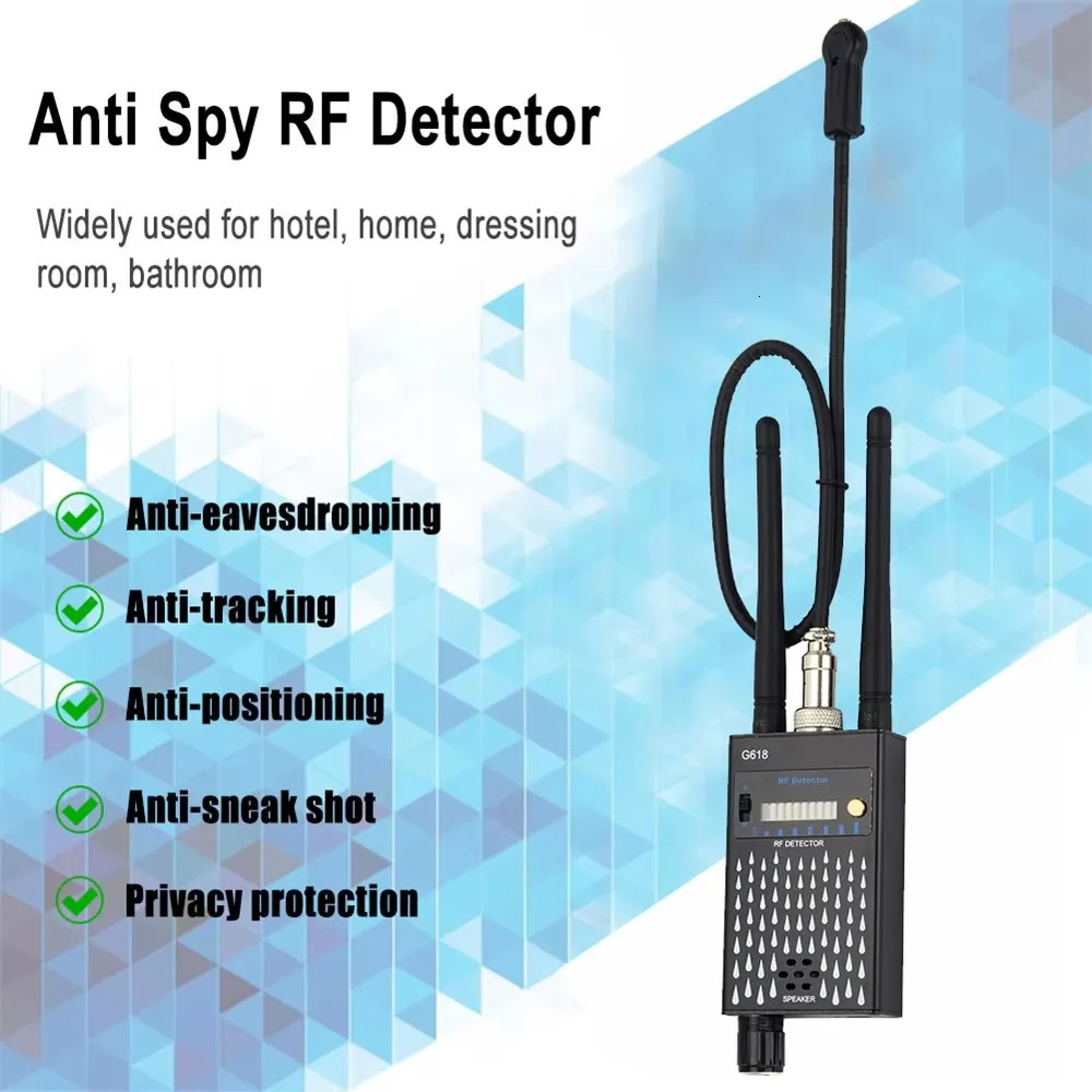 G618W G618D Super Sensitive Anti Candid Audio Mini Bug Hidden Camera Detector GSM GPS Full Range RF Bug Finder Device Scanner 240218
