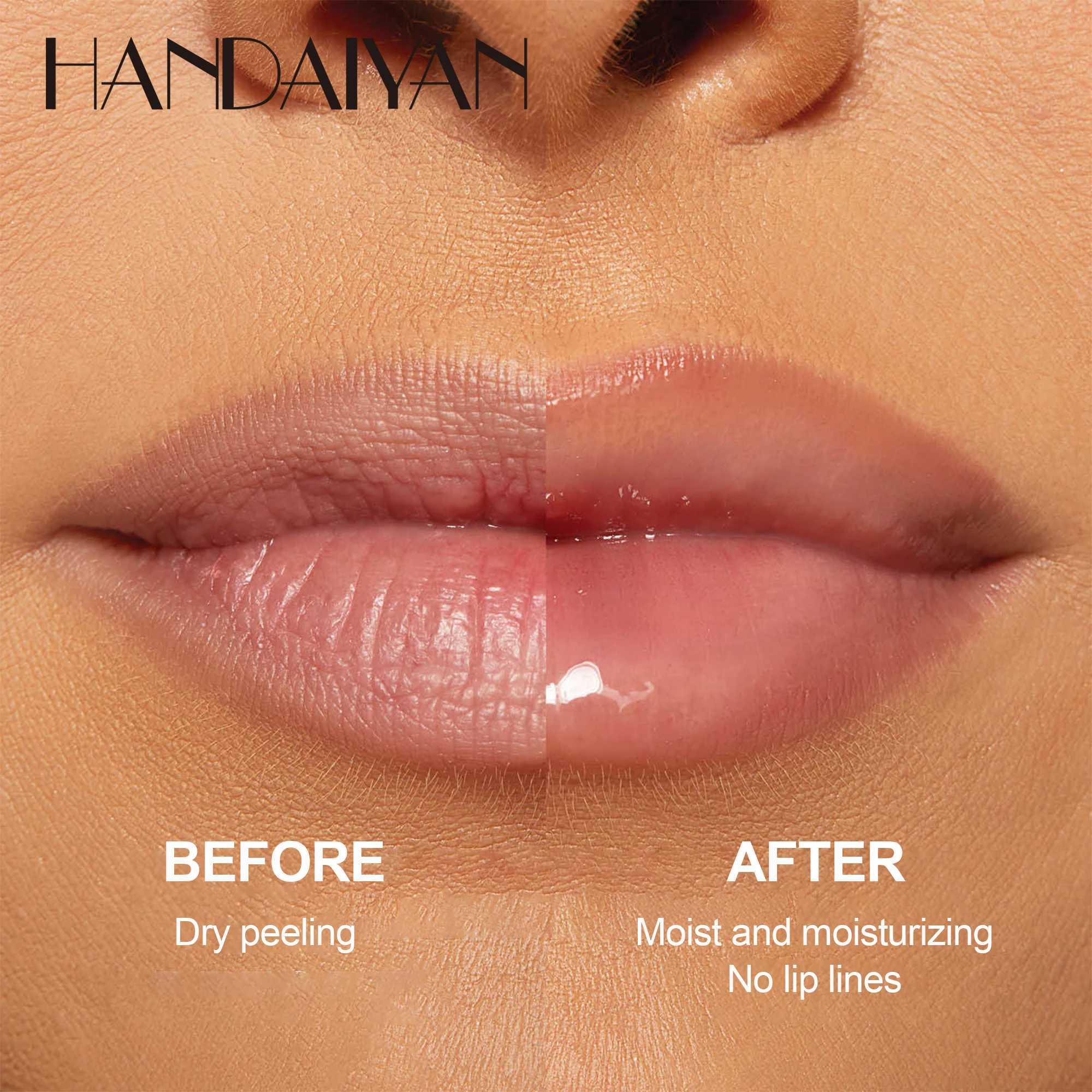 HANDAIYAN Fruit Flavor Lip Oil Moisturizing and Moisturizing Transparent Lip Protection Water Gloss Lip ColorW250219
