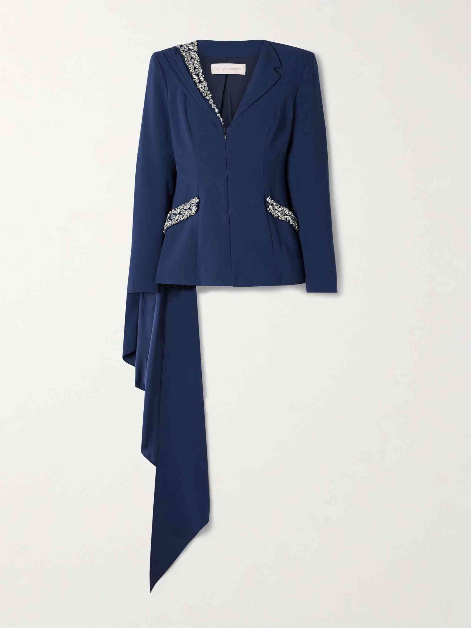 Unique Mother of the Bride Suits With Wrap Crystal Zipper Women Business Blazer Notched Lapel 2 Piece Set Jacket Pants Fashion Work Wear Customized